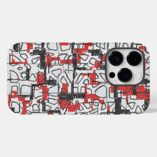 Coque Case-Mate iPhone Motif noir blanc rouge