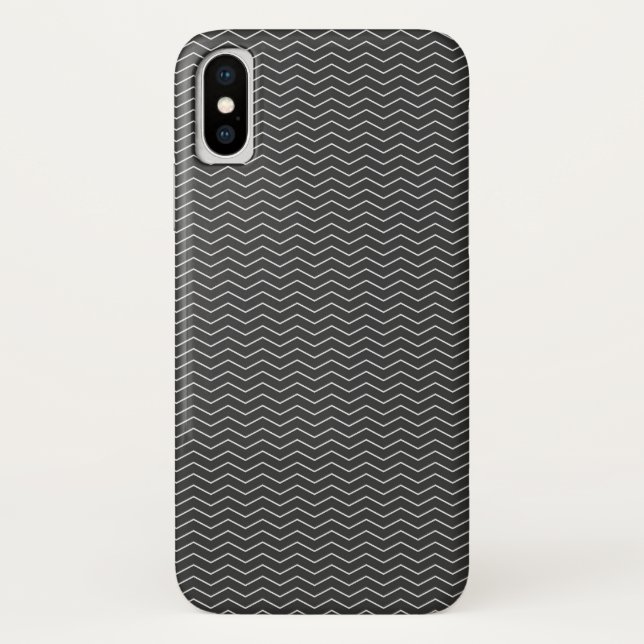 Coques Case-Mate iPhone Motif noir Chevron (Dos)