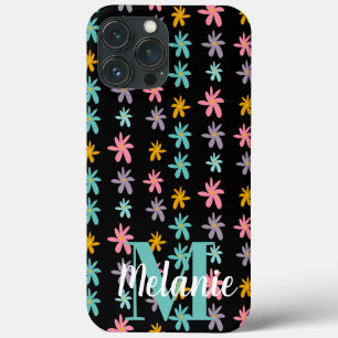 Case-Mate iPhone Case Motif noir de fleur Groovy Nom   