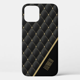 Case-Mate iPhone Case Motif noir doré et doré personnalisé