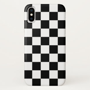 Coque Case-Mate Pour iPhone Motif noir et blanc À damiers