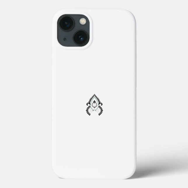 Coques Case-Mate iPhone motif noir et blanc aux accents verts (Verso)