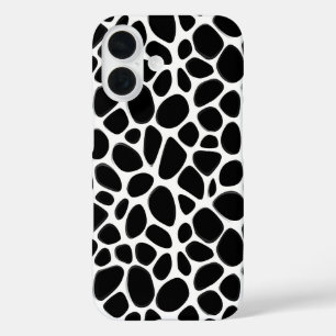Coque Pour iPhone 16 Motif noir et blanc complexe