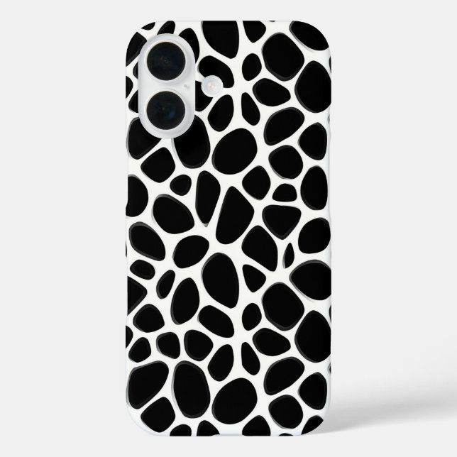 Coques Case-Mate iPhone Motif noir et blanc complexe (Verso)