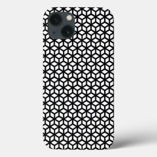 Etui iPhone 13 Motif noir et blanc de cube