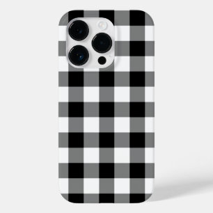 Coque Case-Mate iPhone Motif noir et blanc de guingan