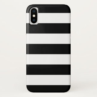 Coque Case-Mate iPhone Motif noir et blanc de rayures