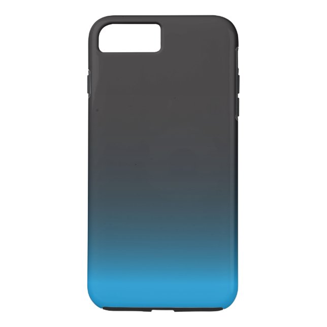 Coques Case-Mate iPhone Motif noir et bleu simple (Dos)