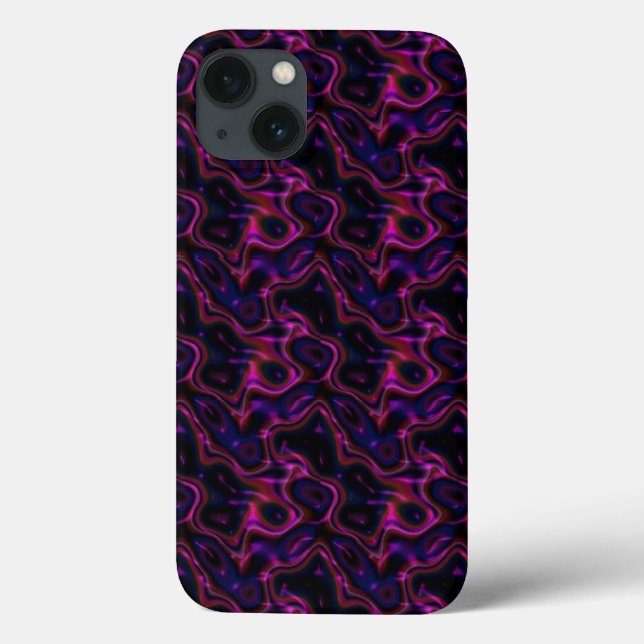 Coques Case-Mate iPhone Motif noir rose chaud (Verso)