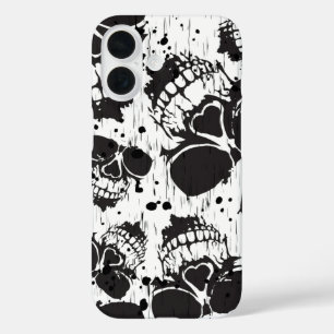 Coque Pour iPhone 16 Motif noir transparent