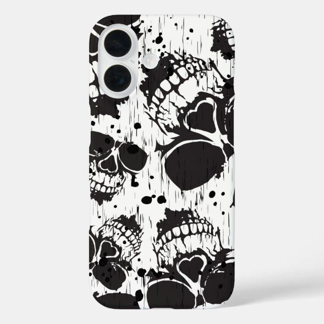 Coques Case-Mate iPhone Motif noir transparent (Verso)