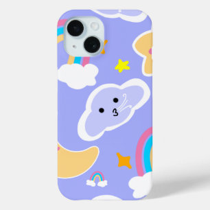 Coque Case-Mate iPhone Motif nuage arc-en-ciel bleu rêveur