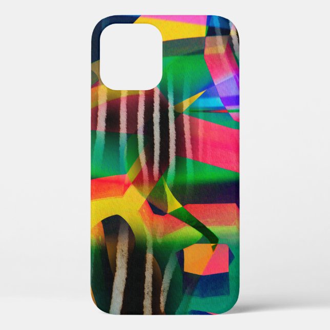 Coques Case-Mate iPhone motif numérique mixte couleur vive design fait wi (Verso)