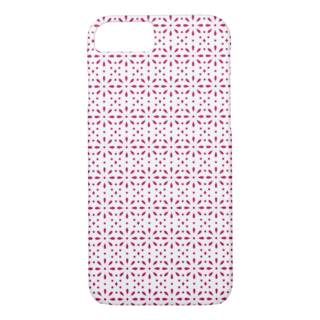 Coques Case-Mate iPhone Motif oculaire rose et blanc (Dos)