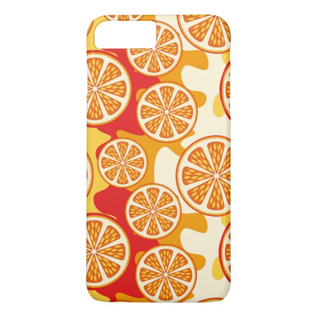 Coques Case-Mate iPhone motif orange (Dos)