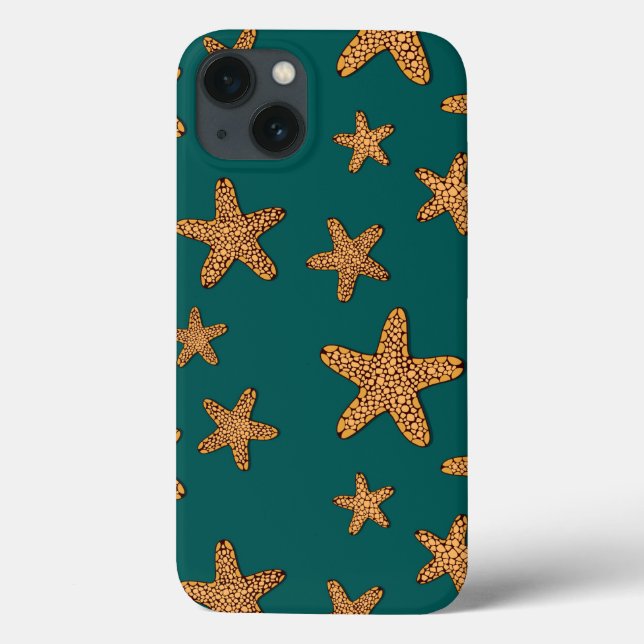 Coques Case-Mate iPhone Motif orange Starfish (Verso)