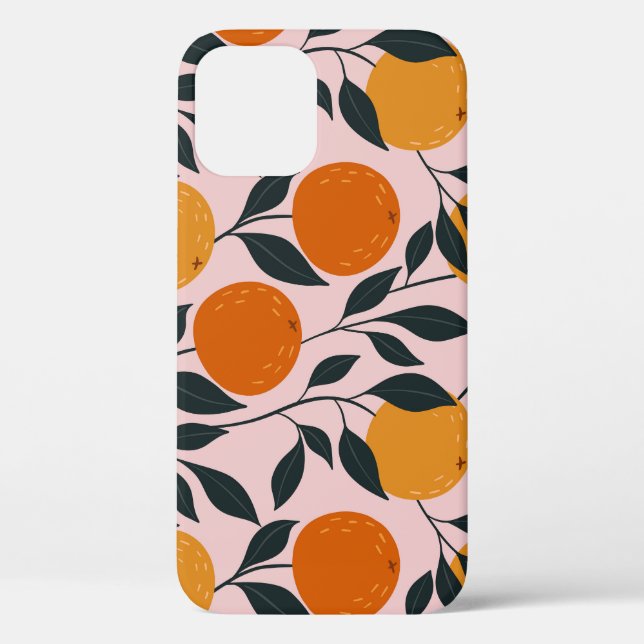 Coques Case-Mate iPhone Motif orange vibrant (Verso)