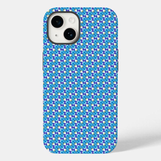 Coques Case-Mate iPhone Motif orchidées bleues (Verso)