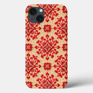 Case-Mate iPhone Case Motif ornemental élégant rouge et beige
