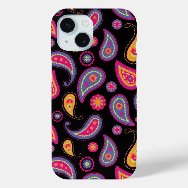 Coques Case-Mate iPhone Motif Paisley Coloré (Verso)