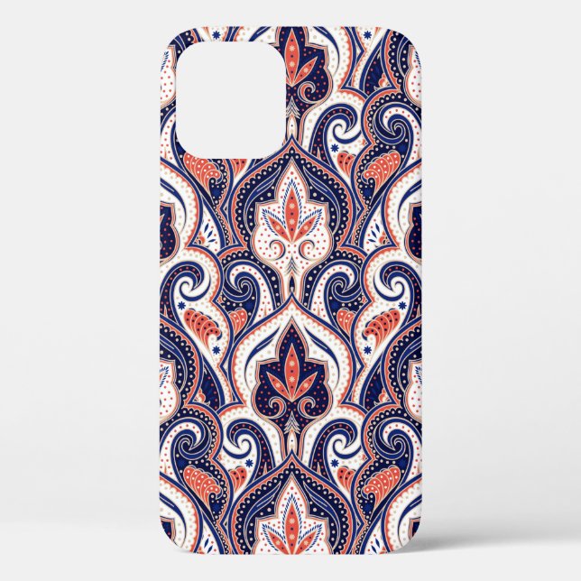 Coques Case-Mate iPhone Motif paisley indien sans soudure. arabesque perse (Verso)