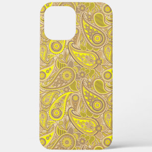 Case-Mate iPhone Case Motif paisley jaune marron