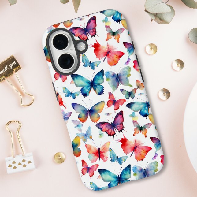 Coques Case-Mate iPhone Motif Papillon Aquarelle (Créateur téléchargé)