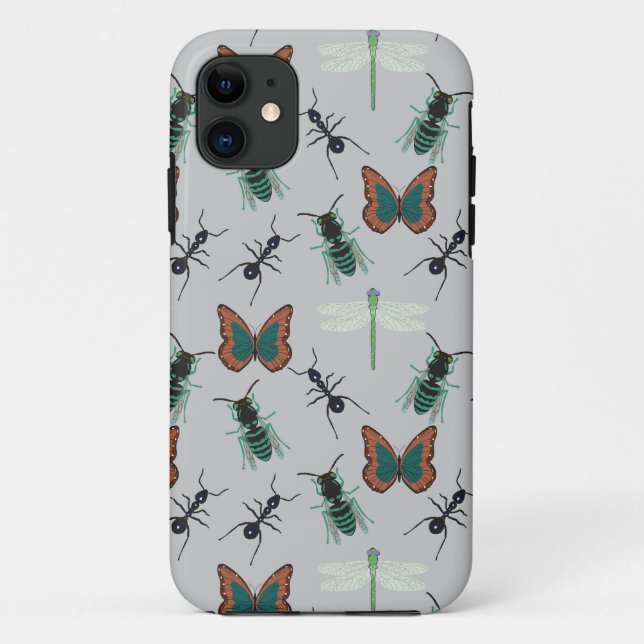 Coques Case-Mate iPhone Motif papillon coloré (Dos)