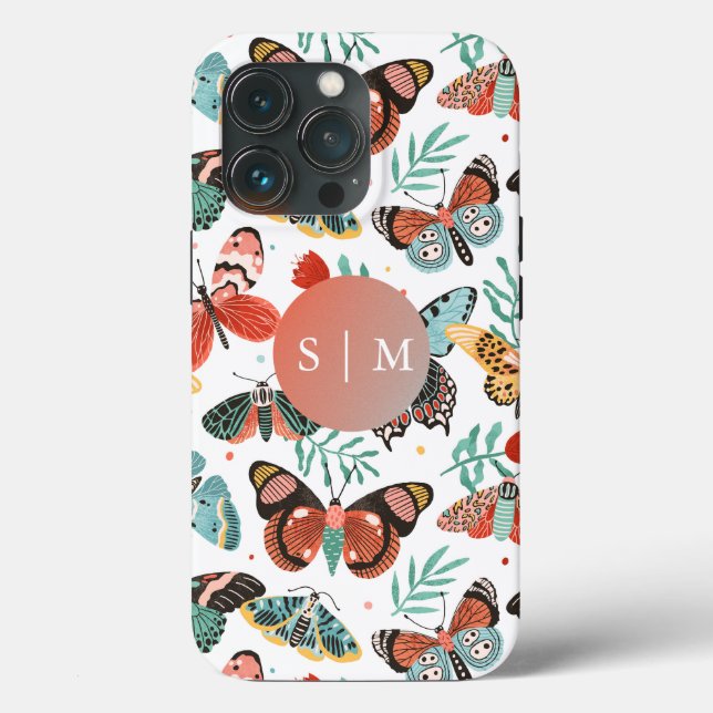 Coques Case-Mate iPhone Motif papillon de la teigne (Verso)