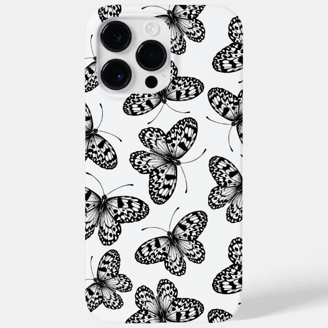 Coques Case-Mate iPhone Motif papillon en papier (Verso)