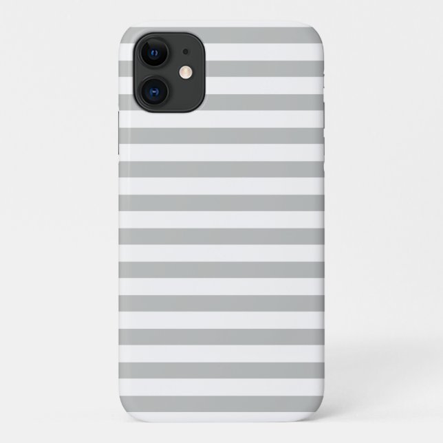 Coques Case-Mate iPhone Motif Pastel Grey Stripes (Dos)