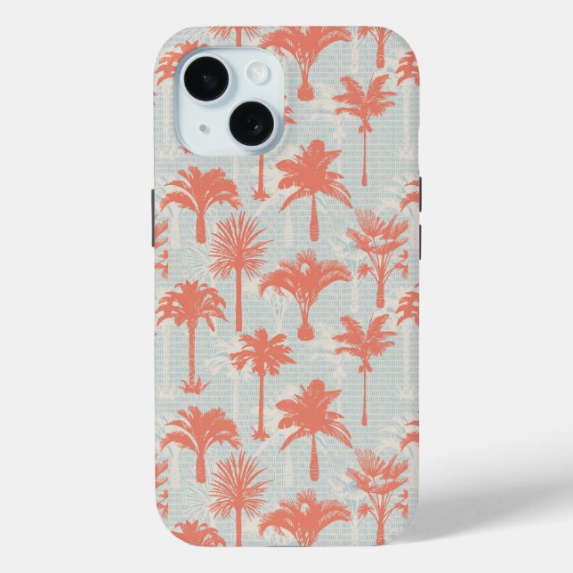 Coques Case-Mate iPhone Motif Pastel Palm Tree (Verso)