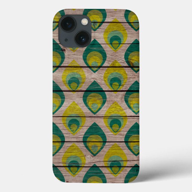 Coques Case-Mate iPhone Motif Peacock Sur Bois iPad Mini Retina (Verso)