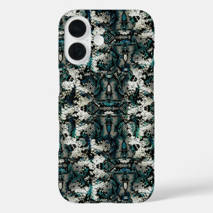 Coque Pour iPhone 16 Motif Peau de Serpent