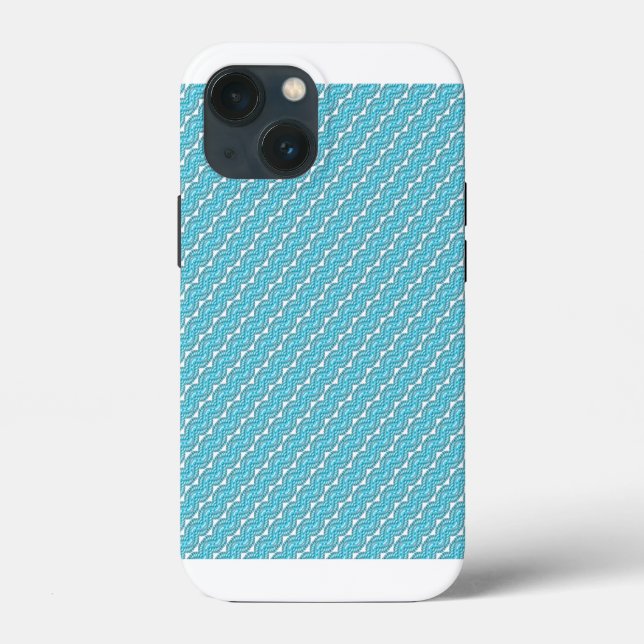 Coques Case-Mate iPhone Motif perle bleue (Verso)