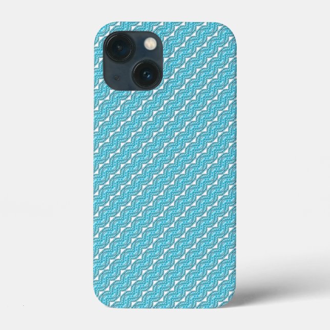Coques Case-Mate iPhone Motif perle bleue (Verso)