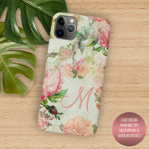 Case-Mate iPhone Case Motif personnalisé de rose florale rose personnali