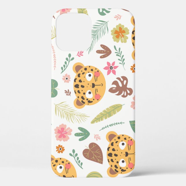 Coques Case-Mate iPhone Motif Plante de Leopard Head Tropical (Verso)