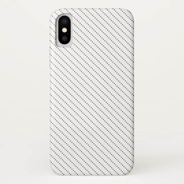 Coques Case-Mate iPhone Motif point blanc et noir (Dos)