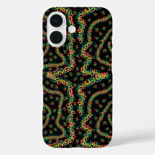 Coque Pour iPhone 16 Motif pointillisme de style Seurat aux couleurs de