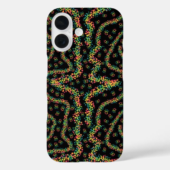 Coques Case-Mate iPhone Motif pointillisme de style Seurat aux couleurs de (Verso)