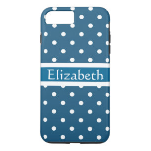 Etui iPhone Case-Mate Motif Pois bleu personnalisé
