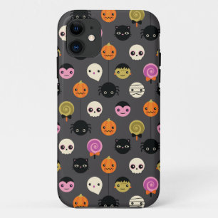 Coque iPhone 11 Motif Pois d'Halloween