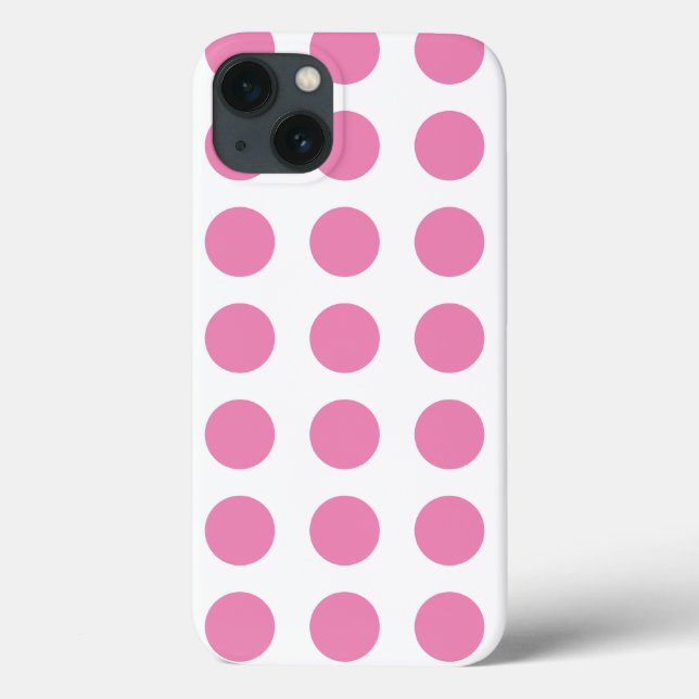 Coques Case-Mate iPhone Motif Pois rose (Verso)