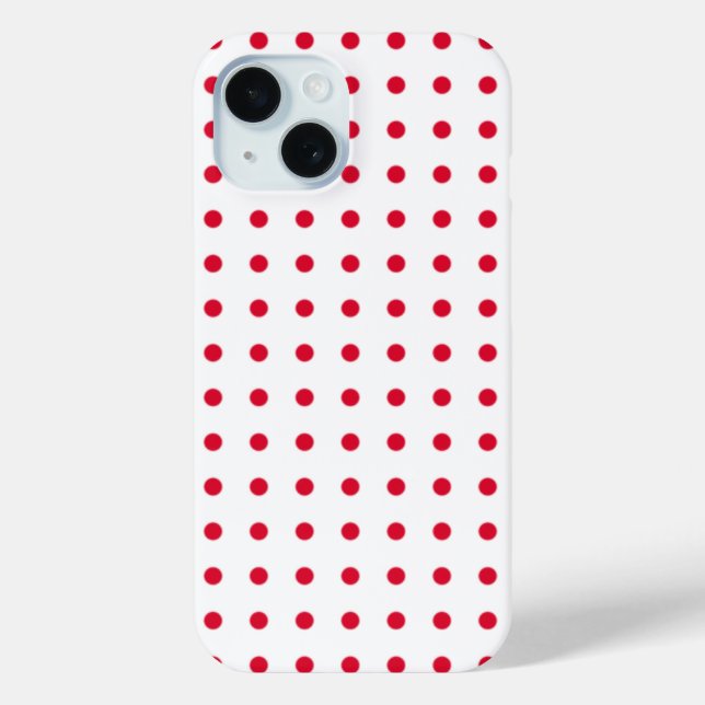 Coques Case-Mate iPhone motif pois rouge (Verso)