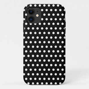 Etui iPhone Case-Mate Motif Polka noir et blanc. Spotty.