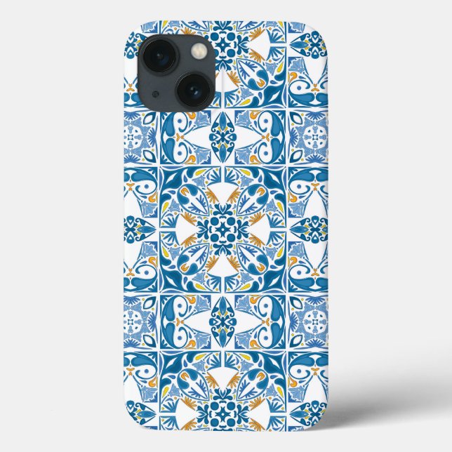 Coques Case-Mate iPhone Motif portugais de tuile (Verso)