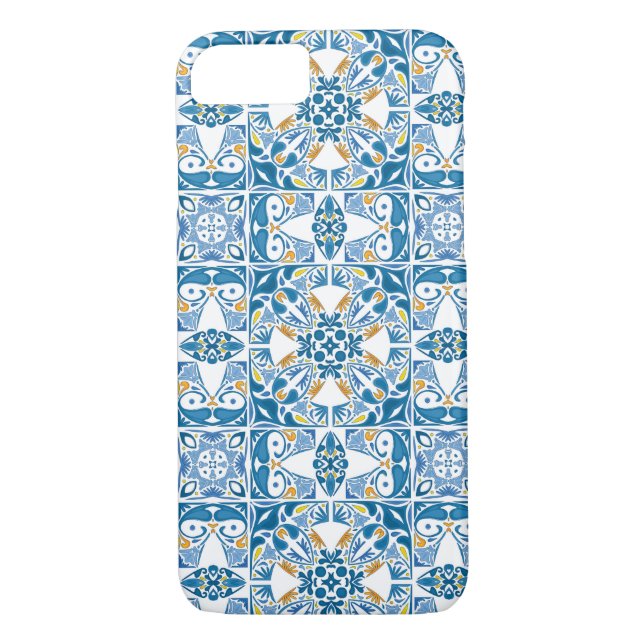 Coques Case-Mate iPhone Motif portugais de tuile (Dos)