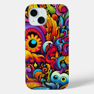 Coque Case-Mate iPhone Motif psychédélique coloré