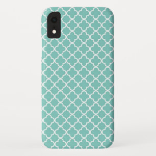 Case-Mate iPhone Case Motif Quatrefoil Aqua Mint